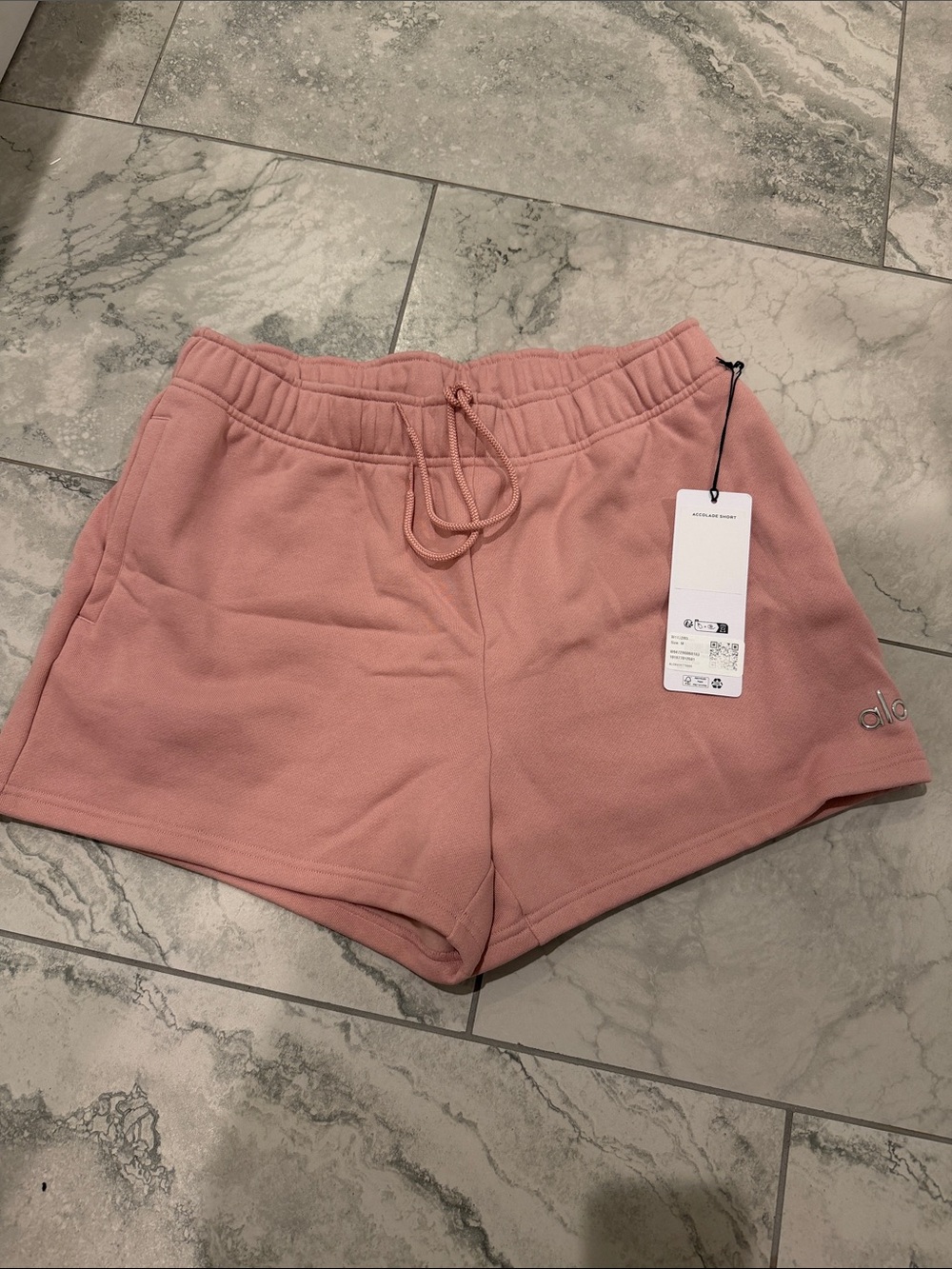 Everyday Women's Pink Fleece Shorts - ALO Yoga Accolade shorts